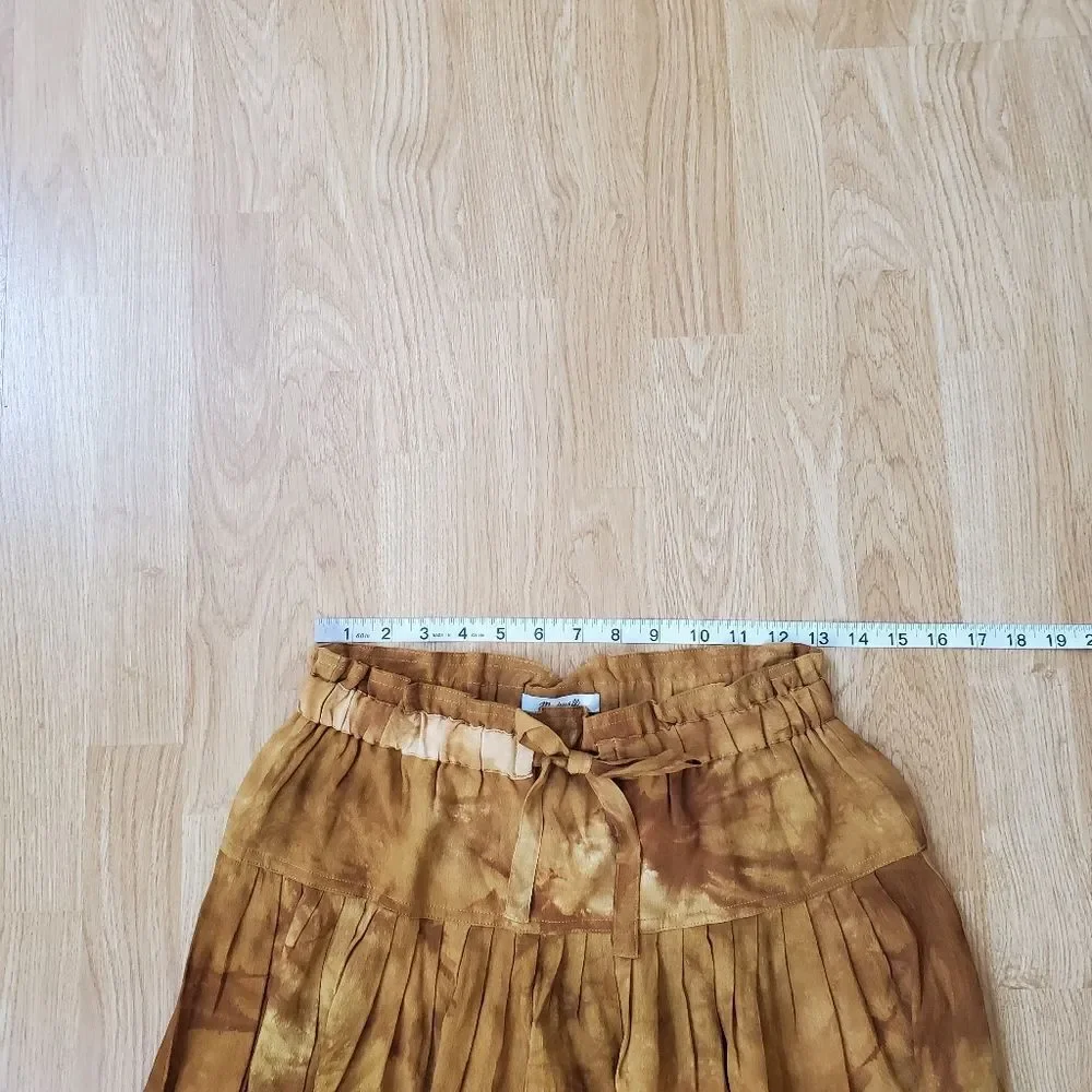 Madewell Tie-Front Paperbag Midi Skirt sz Sm